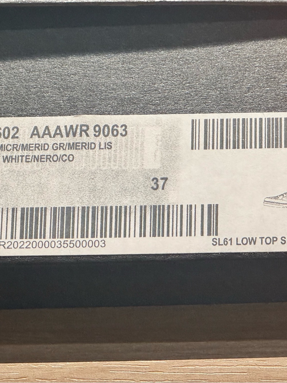 Saint Laurent Black and Cream Athletic Sneakers with Gold Logo - Picture 5 of 5